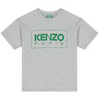 Boys Grey Logo T-Shirt, 1, hi-res